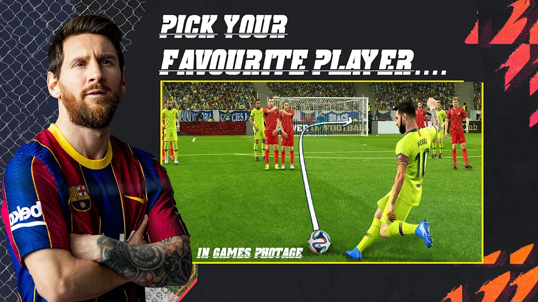 Football Champion Soccer Kick (Футбольный чемпион удар по мячу) [МОД: Много денег, Монет и Все открыто] Screenshot 4