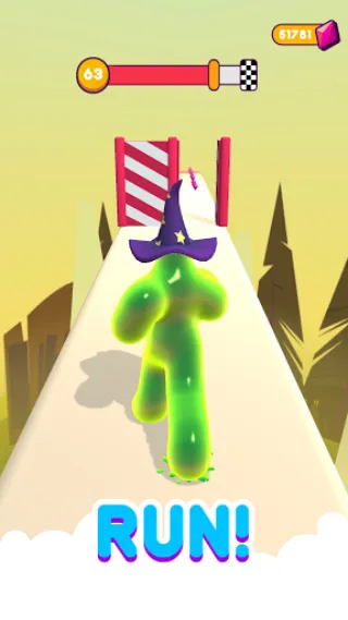 Blob Runner 3D (Блоб Раннер 3Д) [МОД: Все открыто, Дополнительные деньги и Меню MOD] Screenshot 1