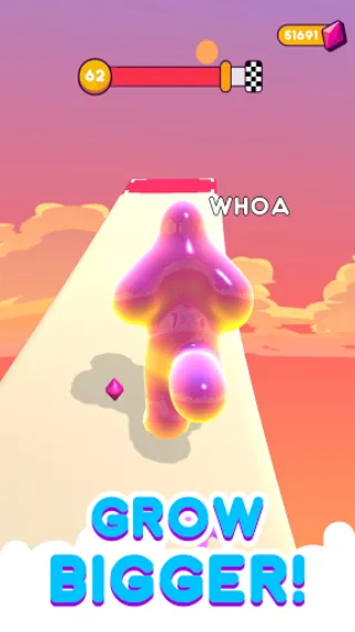 Blob Runner 3D (Блоб Раннер 3Д) [МОД: Все открыто, Дополнительные деньги и Меню MOD] Screenshot 2