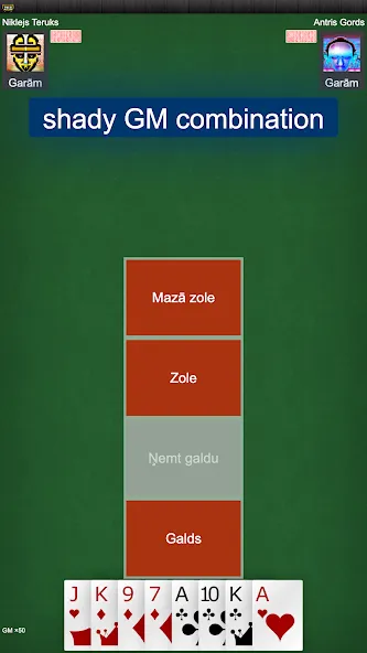 Latvian card game: RaccoonZole [МОД: Много монет, Открытые уровни и Мега MOD] Screenshot 3