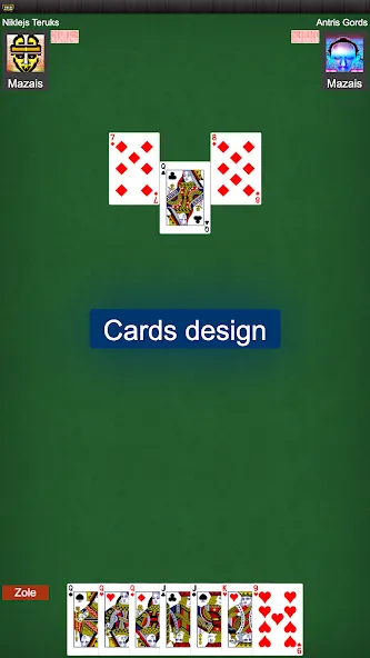 Latvian card game: RaccoonZole [МОД: Много монет, Открытые уровни и Мега MOD] Screenshot 4