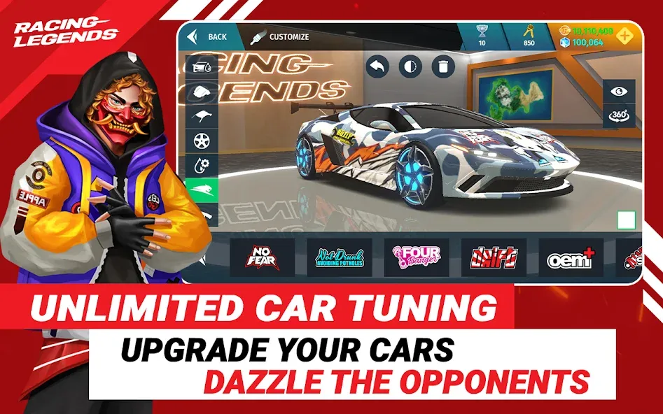 Racing Legends Funzy (Расинг Легендс Фанзи) [МОД: Все открыто, Дополнительные деньги и Меню MOD] Screenshot 3