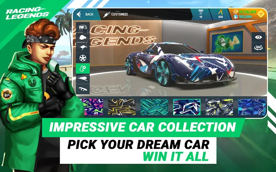 Racing Legends Funzy (Расинг Легендс Фанзи) [МОД: Все открыто, Дополнительные деньги и Меню MOD] Screenshot 4
