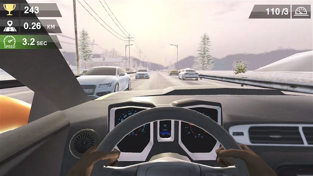 Racing Traffic Car Speed [МОД: Деньги, Монеты и Меню MOD] Screenshot 2