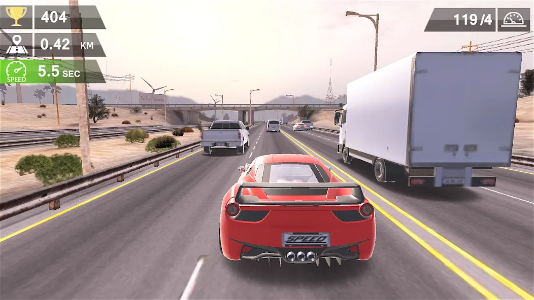 Racing Traffic Car Speed [МОД: Деньги, Монеты и Меню MOD] Screenshot 3