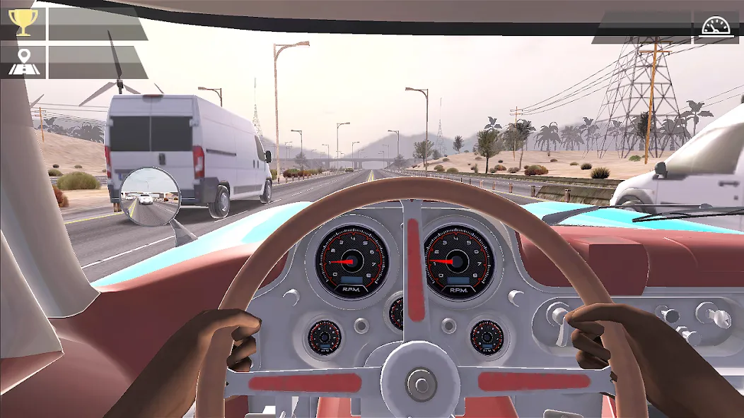 Racing Traffic Car Speed [МОД: Деньги, Монеты и Меню MOD] Screenshot 4