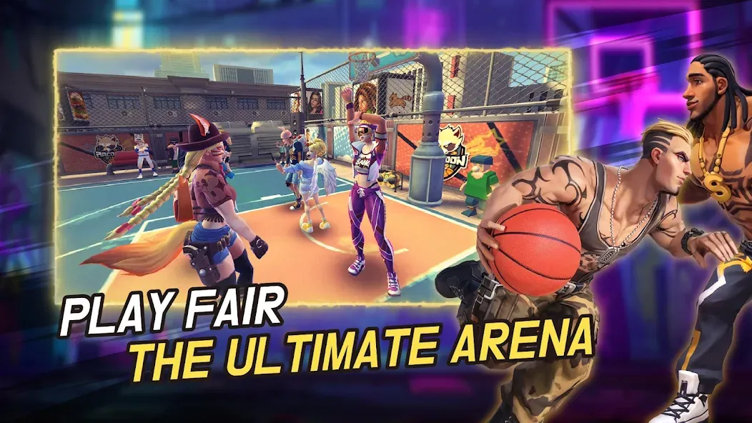 Streetball Allstar (тритбол Оллстар) [МОД: Меню, Бесконечные монеты и Открытые уровни] Screenshot 2