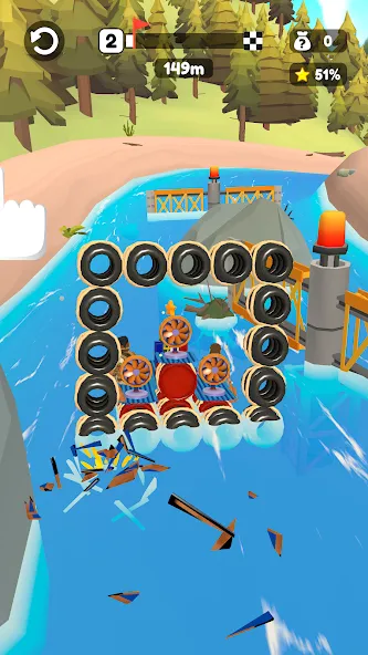 Raft Racing (ДИУАфтинг) [МОД: Много монет, Открытые уровни и Мега MOD] Screenshot 4