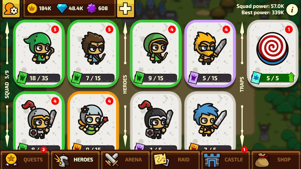 Raid Heroes: Total War [МОД: Деньги, Монеты и Меню MOD] Screenshot 4