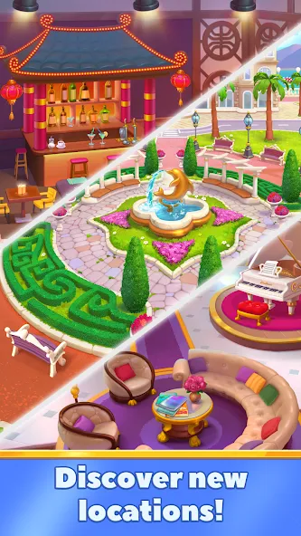Emily's Hotel Solitaire [МОД: Все открыто, Дополнительные деньги и Меню MOD] Screenshot 2