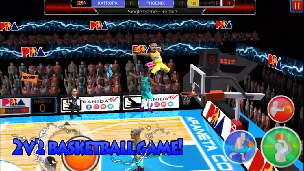 Basketball Slam! (Баскетбол Слэм) [МОД: Деньги, Монеты и Меню MOD] Screenshot 1