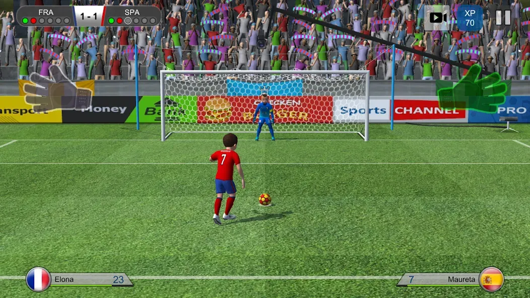Pro Kick Soccer (Про Кик Сокер) [МОД: Деньги, Монеты и Меню MOD] Screenshot 1