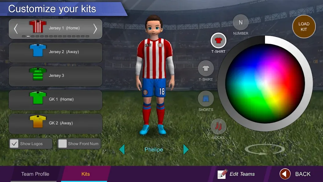 Pro League Soccer (Про лига футбола) [МОД: Меню, Бесконечные монеты и Открытые уровни] Screenshot 3