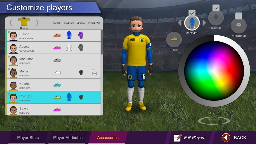 Pro League Soccer (Про лига футбола) [МОД: Меню, Бесконечные монеты и Открытые уровни] Screenshot 4