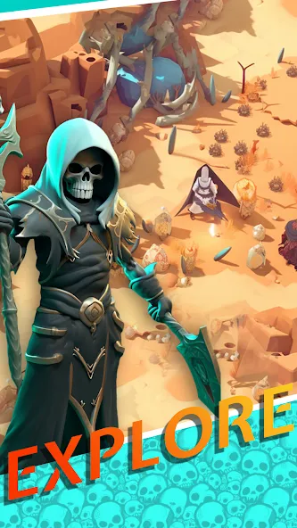 Necromancer Hero: Skeletons 3D (Некромантгерой) [МОД: Много денег, Монет и Все открыто] Screenshot 3