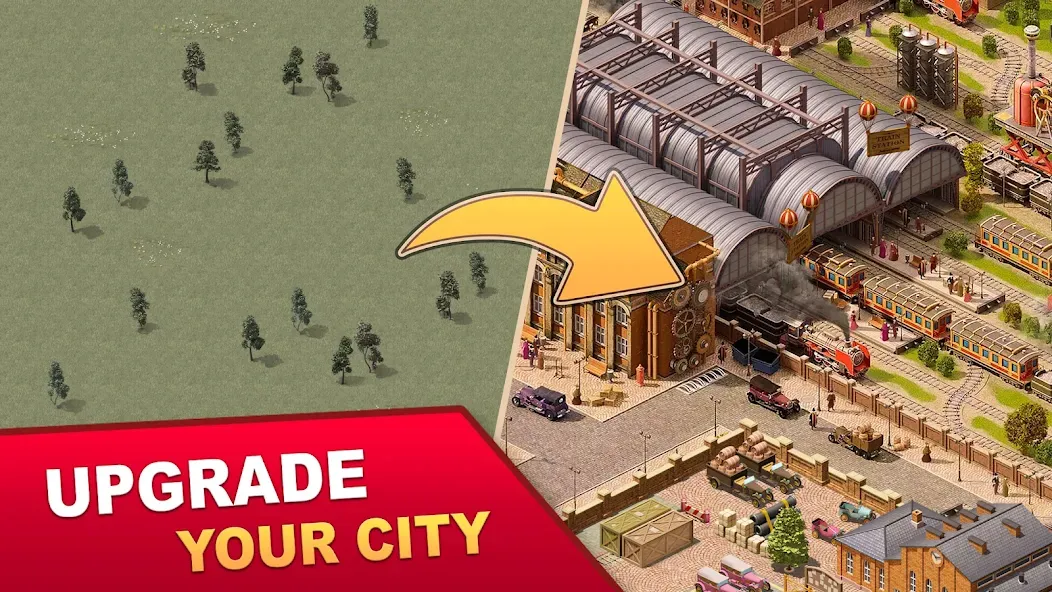 Steam City: Town building game (Стим Сити) [МОД: Много денег, Монет и Все открыто] Screenshot 1