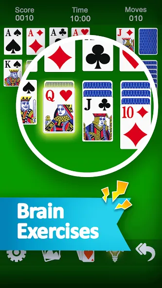 Solitaire [МОД: Меню, Бесконечные монеты и Открытые уровни] Screenshot 1