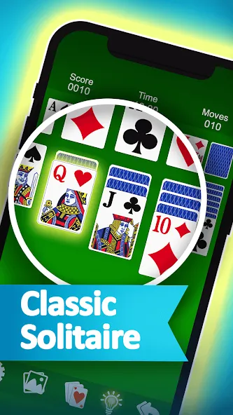 Solitaire [МОД: Меню, Бесконечные монеты и Открытые уровни] Screenshot 2