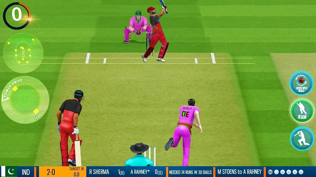 Indian Cricket Game Champion (Индийские чемпионы игры в крикет) [МОД: Деньги, Монеты и Меню MOD] Screenshot 1