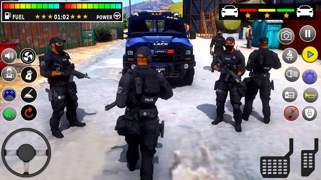 Police Games Simulator: PGS 3d [МОД: Все открыто, Дополнительные деньги и Меню MOD] Screenshot 1