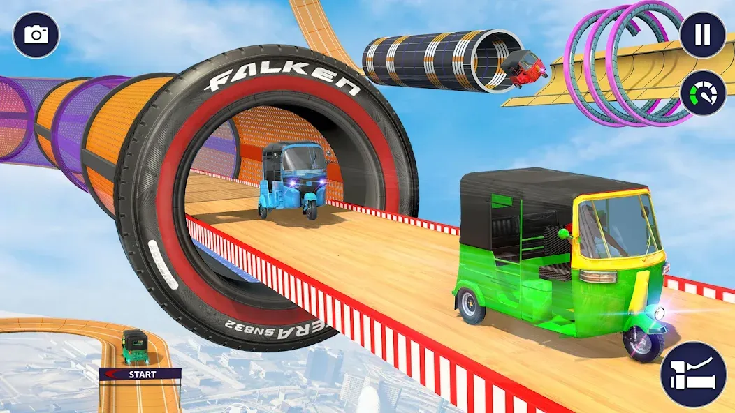 Tuk Tuk Auto Rickshaw Games 3D (Тук Тук Автомобильные рикши игры 3D) [МОД: Много монет, Открытые уровни и Мега MOD] Screenshot 5