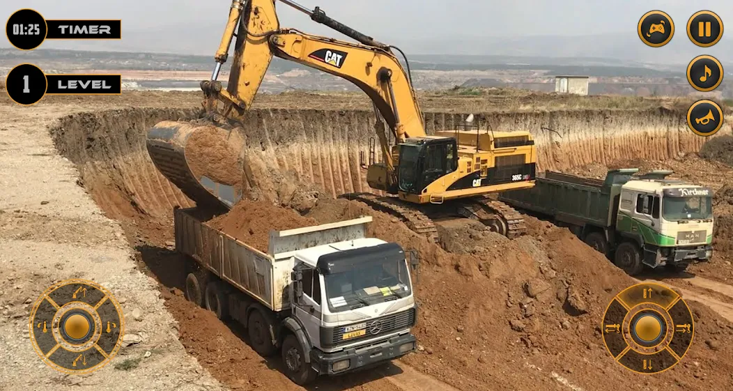 Real Excavator Simulator Games (Джей Си Би) [МОД: Бесконечные деньги, Монеты и Мега MOD] Screenshot 1