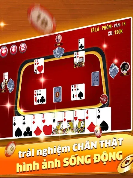Phỏm - Phom [МОД: Много монет, Открытые уровни и Мега MOD] Screenshot 2