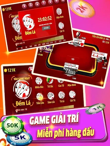 Tiến Lên Đếm Lá - Tien Len [МОД: Много монет, Открытые уровни и Мега MOD] Screenshot 2
