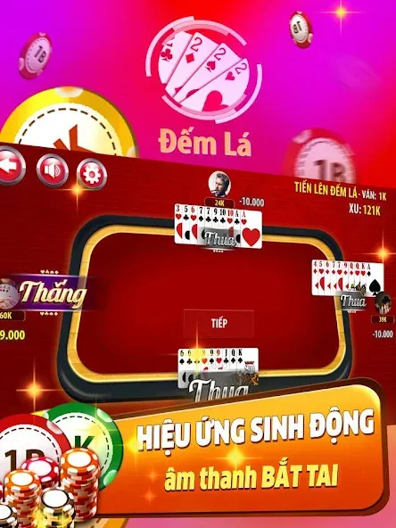 Tiến Lên Đếm Lá - Tien Len [МОД: Много монет, Открытые уровни и Мега MOD] Screenshot 4