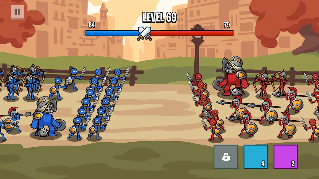 Stick Battle: War of Legions (Стик битва) [МОД: Много денег, Монет и Все открыто] Screenshot 2