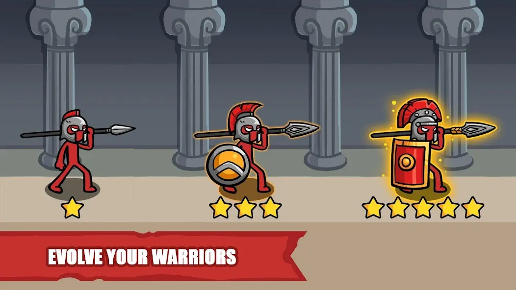 Stick Battle: War of Legions (Стик битва) [МОД: Много денег, Монет и Все открыто] Screenshot 3