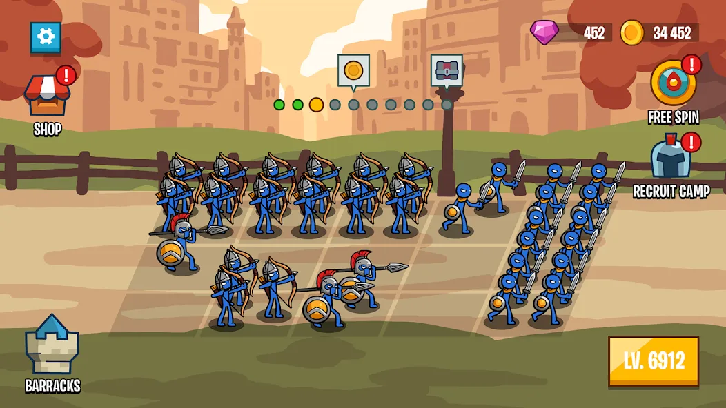 Stick Battle: War of Legions (Стик битва) [МОД: Много денег, Монет и Все открыто] Screenshot 4