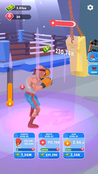 Tap Punch - 3D Boxing (Тап Панч) [МОД: Много монет, Открытые уровни и Мега MOD] Screenshot 3