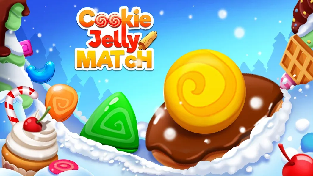 Cookie Jelly Match (Куки Джелли Матч) [МОД: Много денег, Монет и Все открыто] Screenshot 1