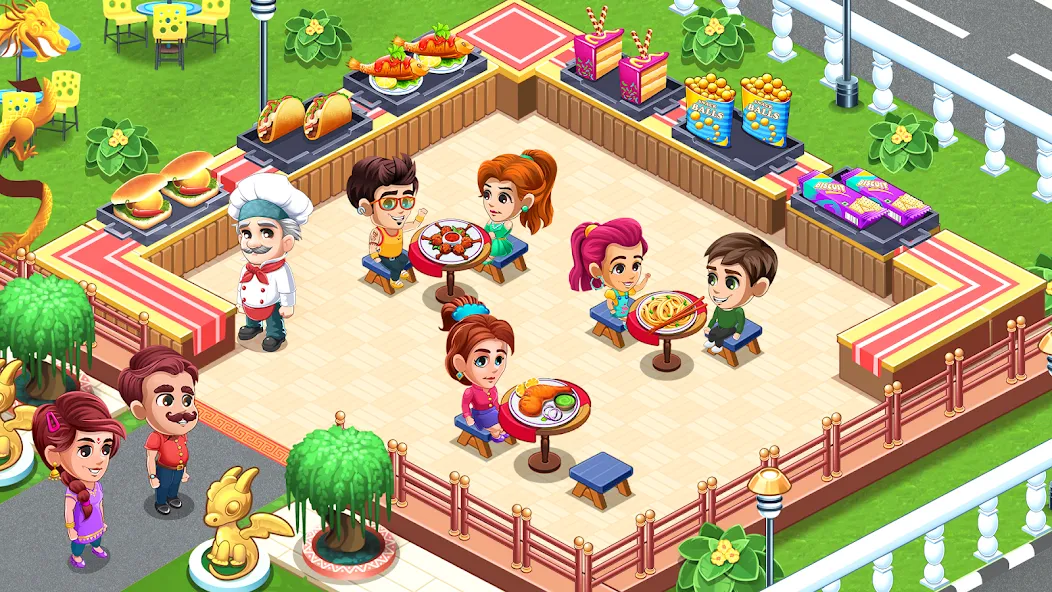 Cooking Restaurant Kitchen (Кукинг Ресторан Китчен) [МОД: Все открыто, Дополнительные деньги и Меню MOD] Screenshot 4