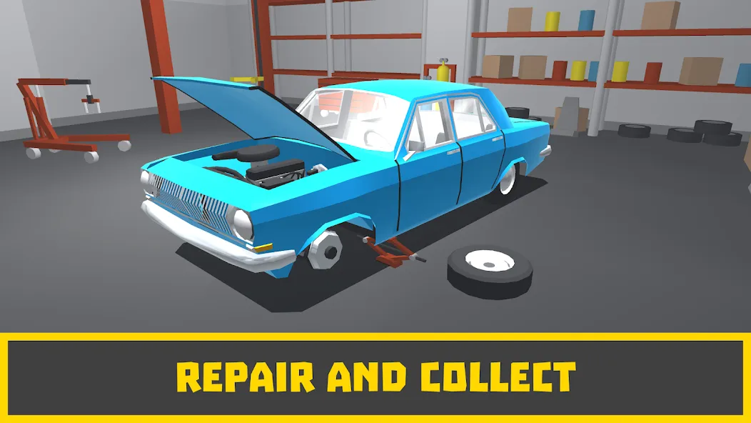 Retro Garage - Car Mechanic [МОД: Бесконечные деньги, Монеты и Мега MOD] Screenshot 1