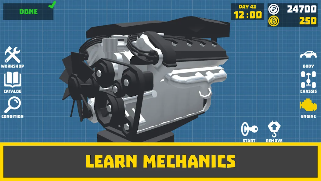 Retro Garage - Car Mechanic [МОД: Бесконечные деньги, Монеты и Мега MOD] Screenshot 4