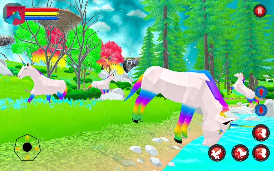 Flying Unicorn Pegasus Games [МОД: Много денег, Монет и Все открыто] Screenshot 2