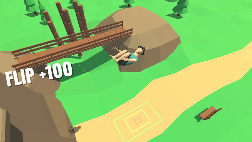Flip Trickster - Parkour Simul (Флип Трикстер) [МОД: Меню, Бесконечные монеты и Открытые уровни] Screenshot 1
