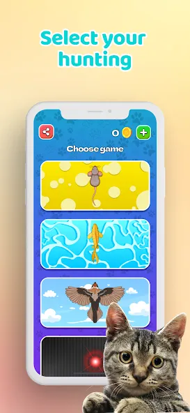 Games for Cat－Toy Mouse & Fish [МОД: Бесконечные деньги, Монеты и Мега MOD] Screenshot 2