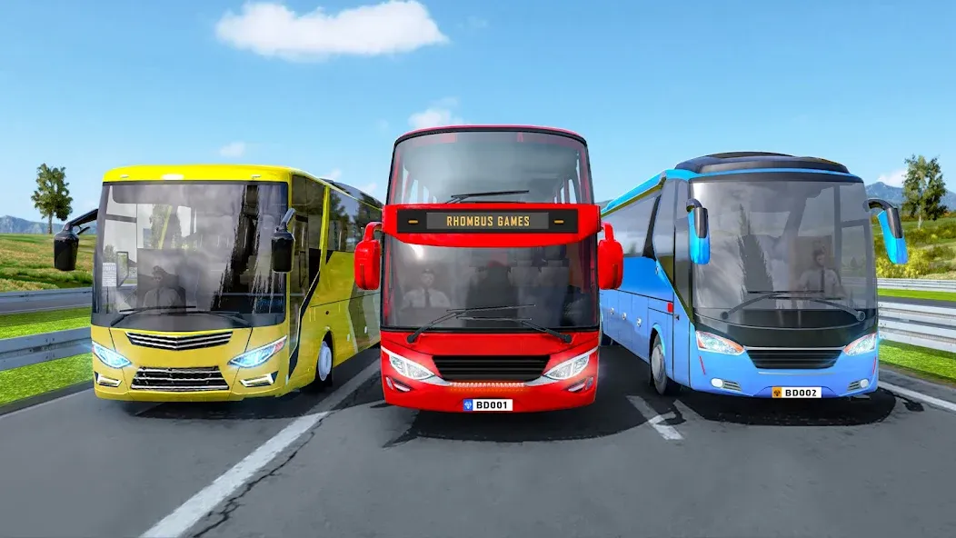 Highway Bus Simulator Bus Game [МОД: Меню, Бесконечные монеты и Открытые уровни] Screenshot 1