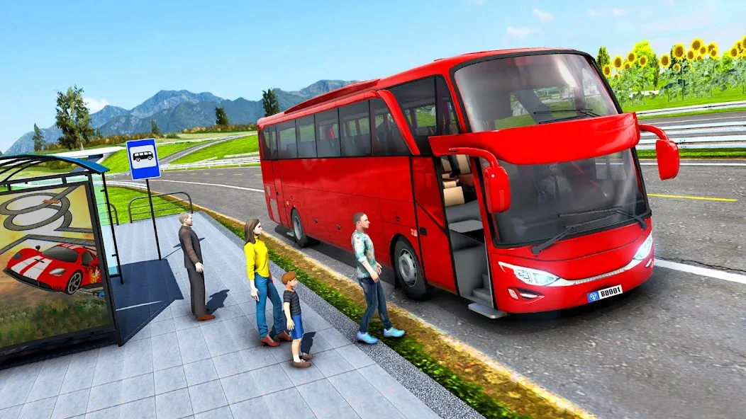 Highway Bus Simulator Bus Game [МОД: Меню, Бесконечные монеты и Открытые уровни] Screenshot 2