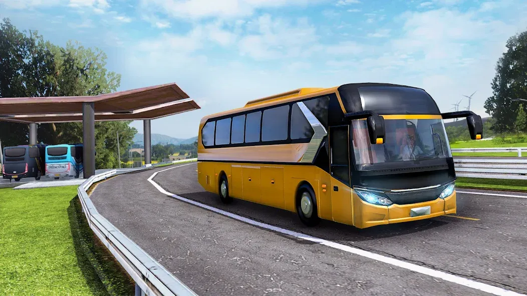 Highway Bus Simulator Bus Game [МОД: Меню, Бесконечные монеты и Открытые уровни] Screenshot 5