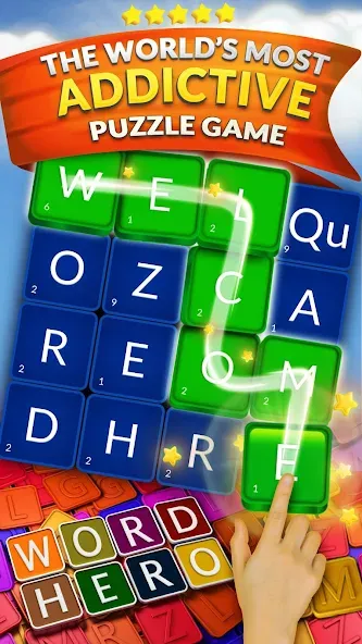 WordHero : word finding game (ВордХиро) [МОД: Бесконечные деньги, Монеты и Мега MOD] Screenshot 1