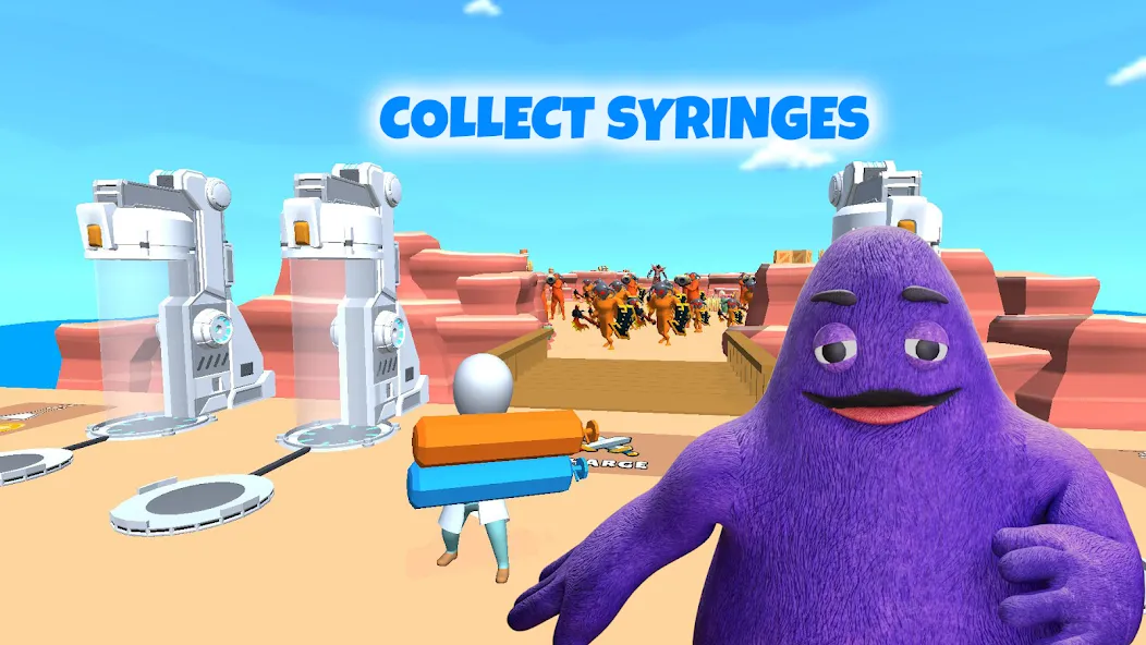 Grimace monster playground (Батл Плейграунд Монстерс) [МОД: Все открыто, Дополнительные деньги и Меню MOD] Screenshot 1