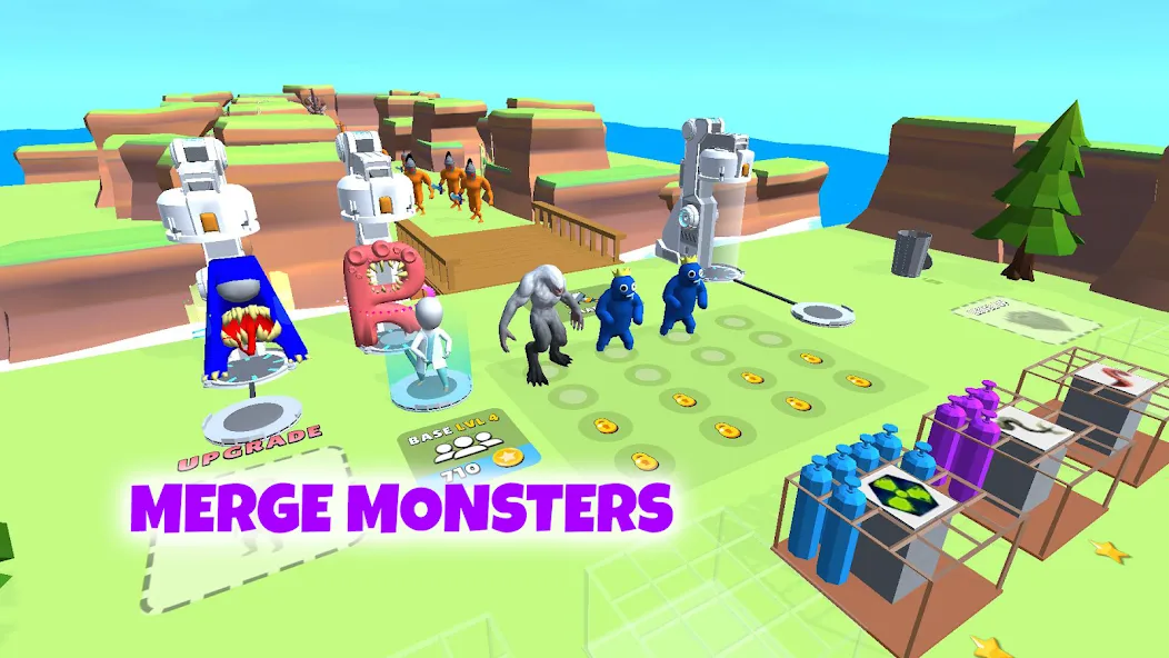 Grimace monster playground (Батл Плейграунд Монстерс) [МОД: Все открыто, Дополнительные деньги и Меню MOD] Screenshot 2