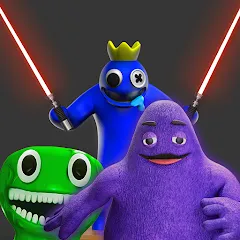 Скачать Grimace monster playground (Батл Плейграунд Монстерс) [МОД: Все открыто, Дополнительные деньги и Меню MOD] | Взлом Grimace monster playground на Андроид