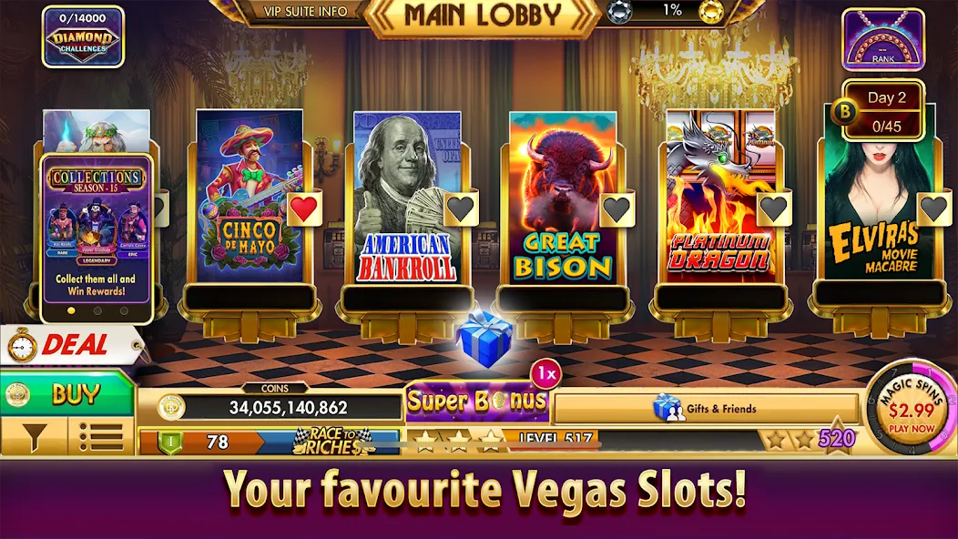 Black Diamond Casino Slots (СЛОТЫ) [MOD: Все открыто] - Скриншот 5