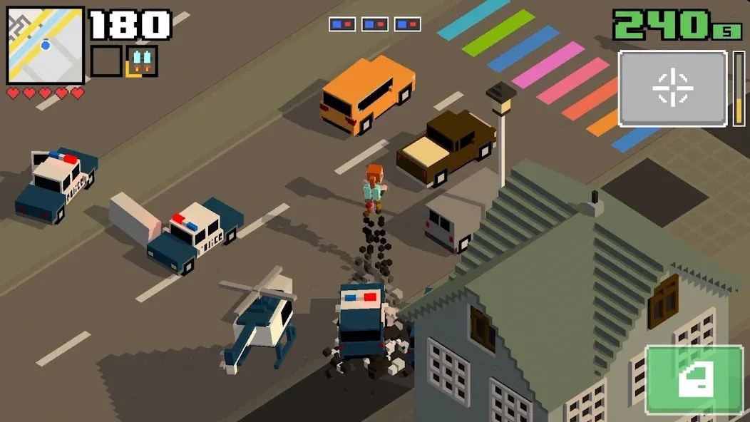 Smashy Road: Wanted 2 (Смэши Роуд) [МОД: Бесконечные деньги, Монеты и Мега MOD] Screenshot 1