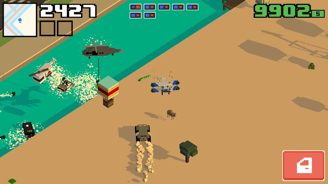 Smashy Road: Wanted 2 (Смэши Роуд) [МОД: Бесконечные деньги, Монеты и Мега MOD] Screenshot 2